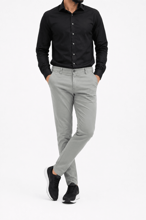 Cloud Olive cotton pant - Smart Fit