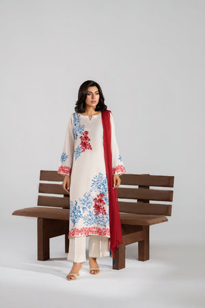 Luxe Floral Crepe Suit