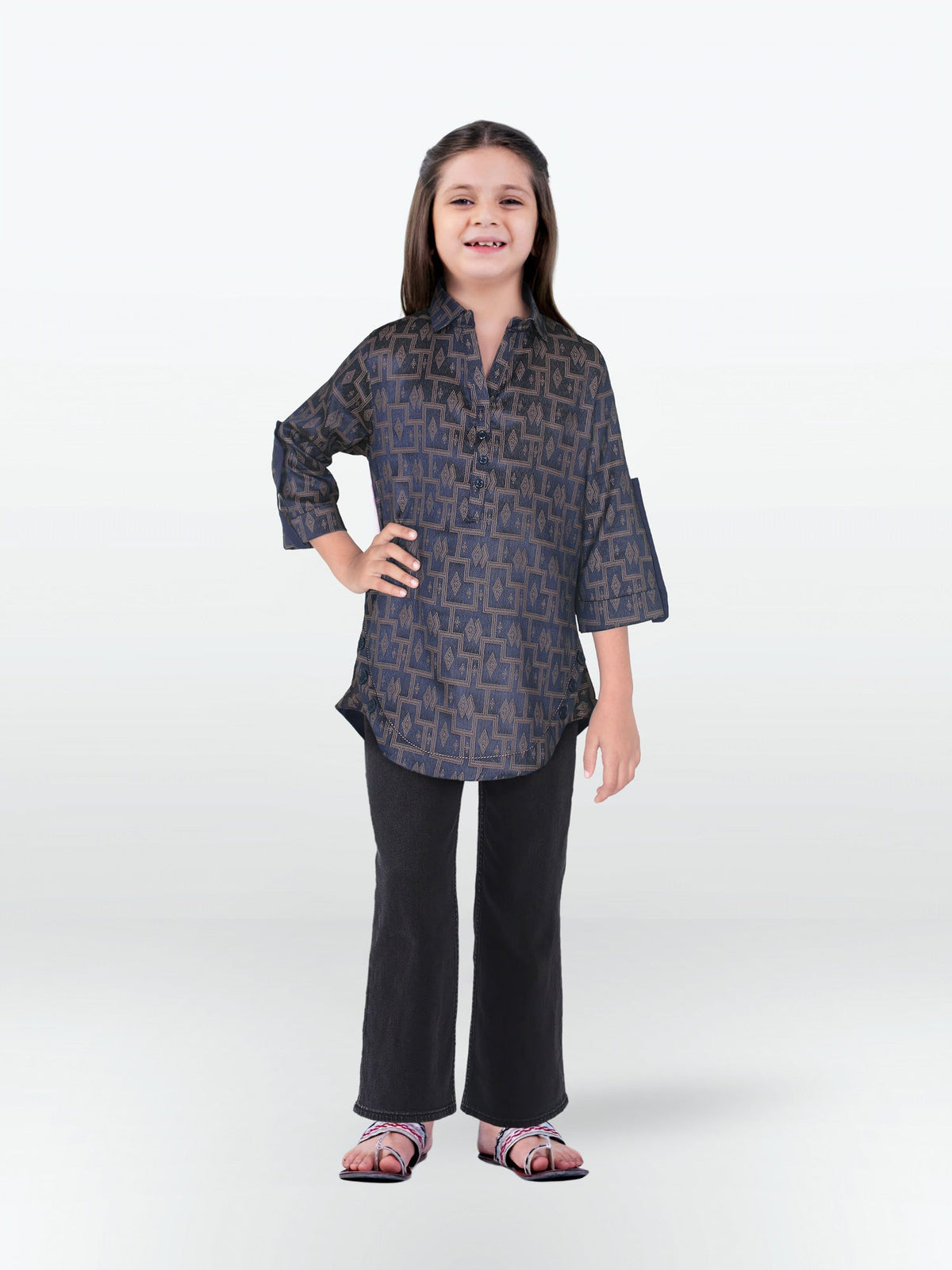 Girls Winter Jacquard Shirt VG124-B