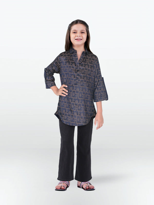 Girls Winter Jacquard Shirt VG124-B