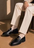0096 LUXURIOUS BLACK CLASSIC SHOES-FT