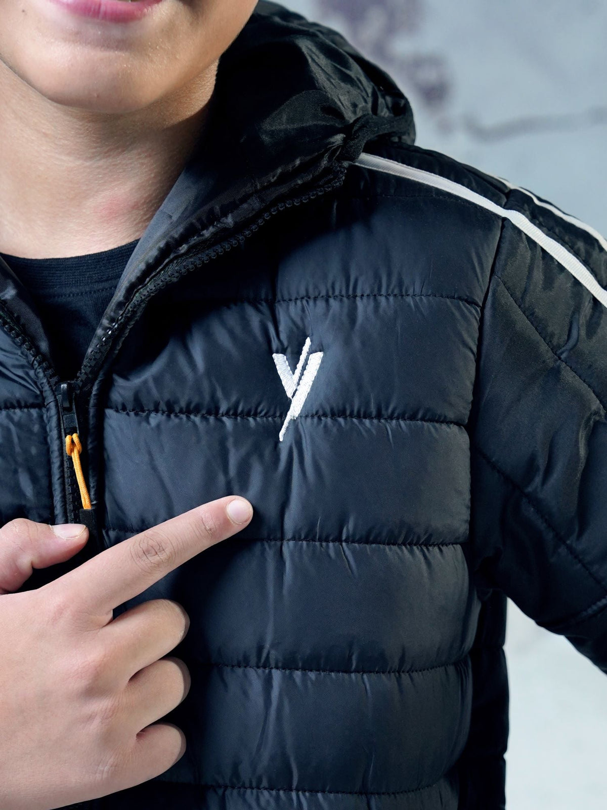 Full Sleeves Hooded Puffer Jacket Boys & Girls  VJ27-A
