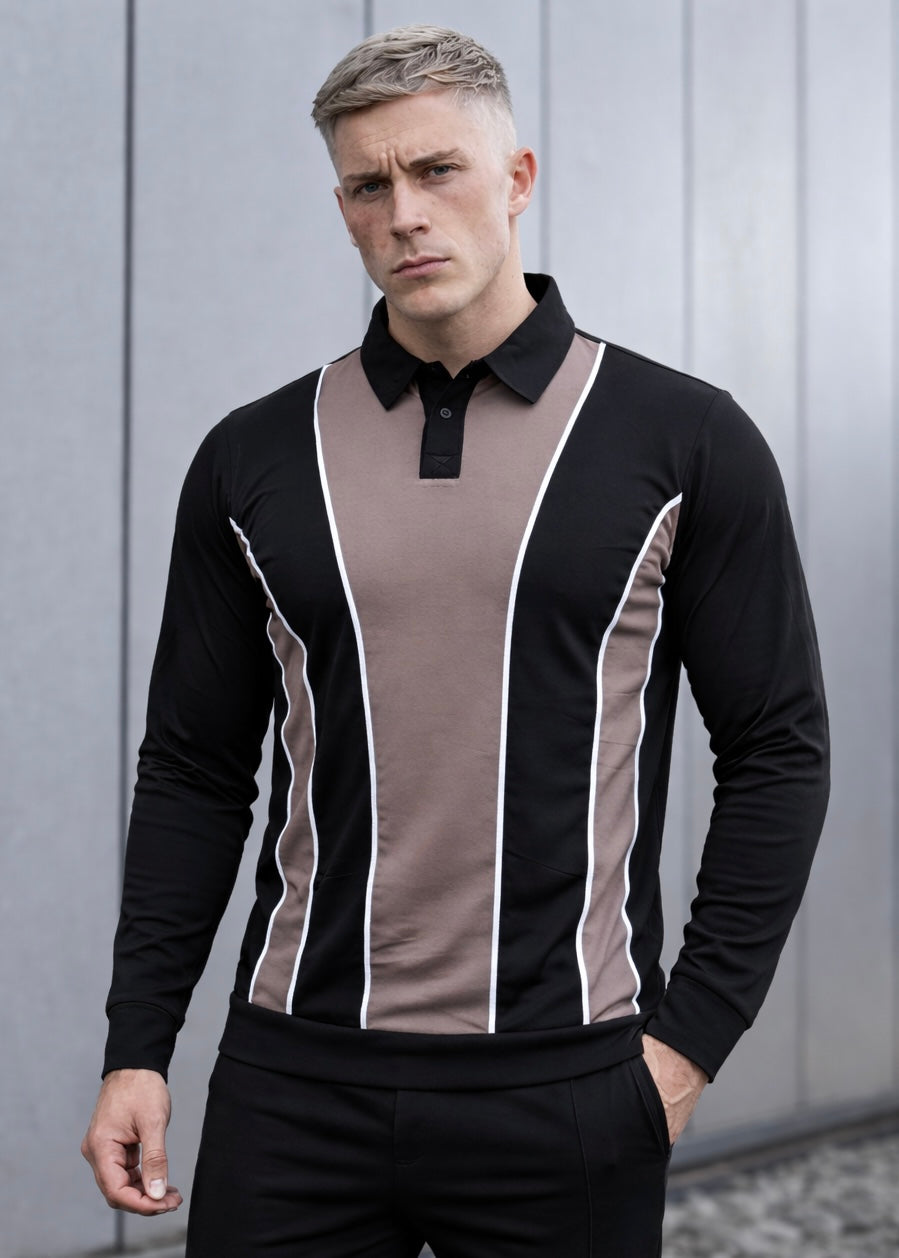 THE EVOKE-EDGE POLO-BLACK