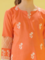 Girls Summer 2Pcs Embroidered Suit VG145-B
