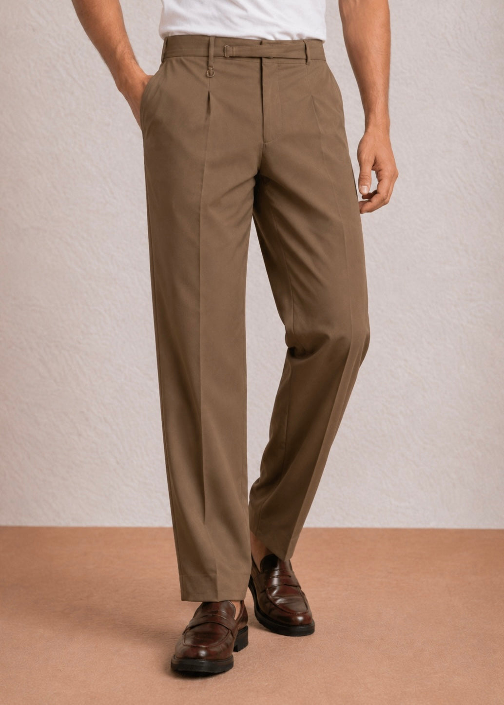 THE MANACO GURKHA PANT-BROWN