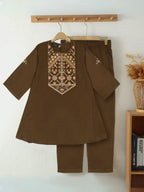 Girls Summer 2Pcs Embroidered Suit VG159-B