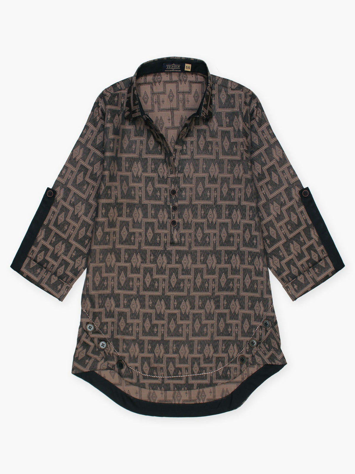 Girls Winter Jacquard Shirt VG124-C
