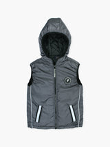 Sleeveless Hooded Puffer For Boys & Girls VJ77-B