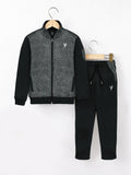 Mock Neck Tracksuit For Boys & Girls #VWT33-B