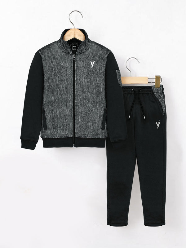Mock Neck Tracksuit For Boys & Girls #VWT33-B