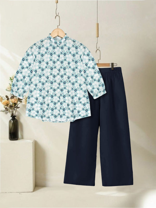Girls Summer 2Pcs Printed Suit VG144-A