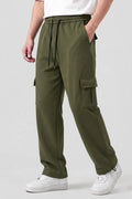 6 Pocket Loose Trouser - Olive