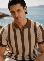 THE CONTOUR-CREST POLO-BROWN
