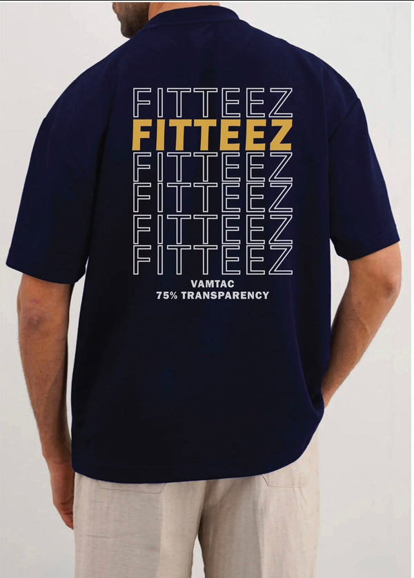 ALL-COTTON CREW TEE-NAVY