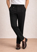 THE RYZE GURKHA PANT-BLACK