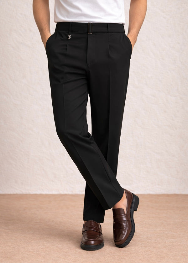 THE RYZE GURKHA PANT-BLACK