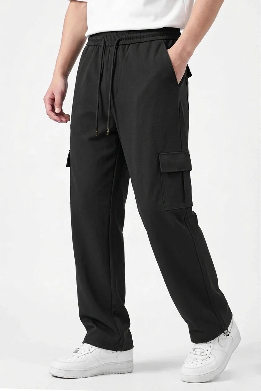 6 Pocket Loose Trouser - Black
