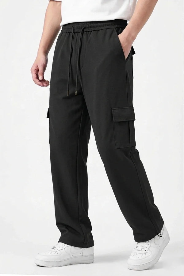 6 Pocket Loose Trouser - Black