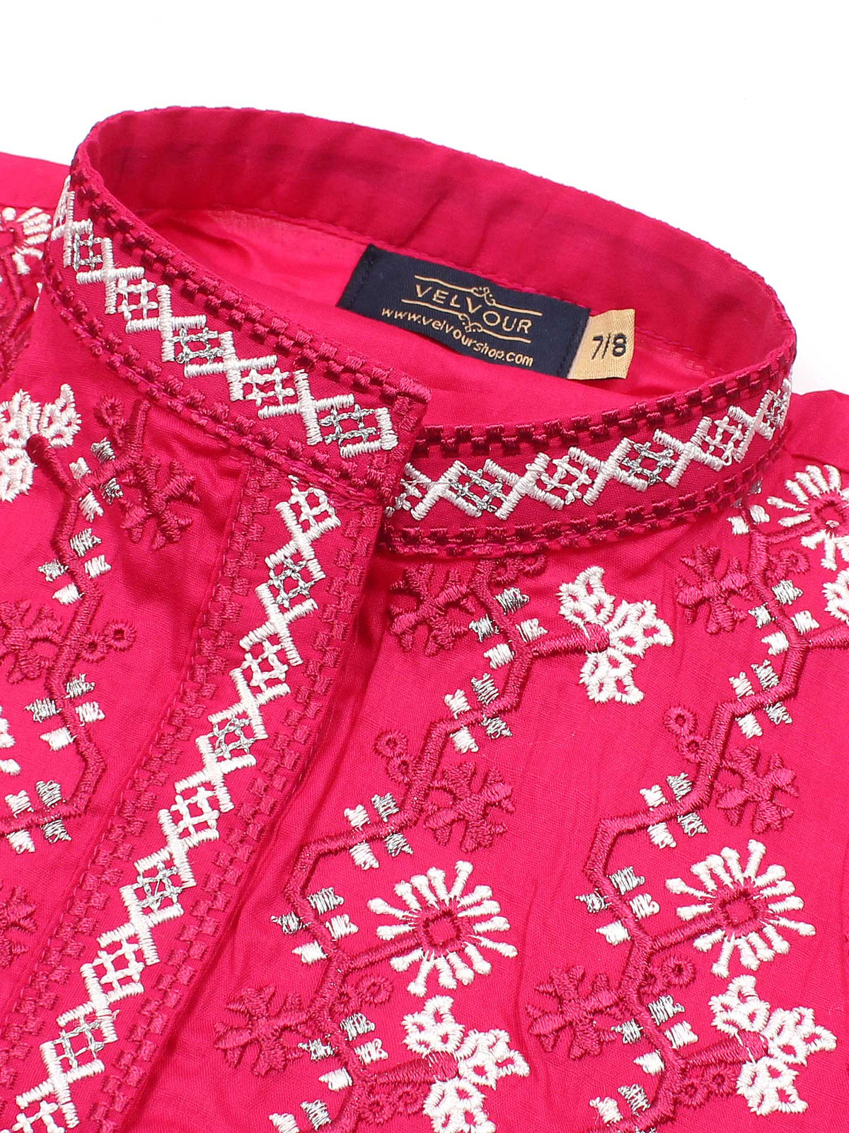 Girls Summer 2Pcs Embroidered Suit VG175-B