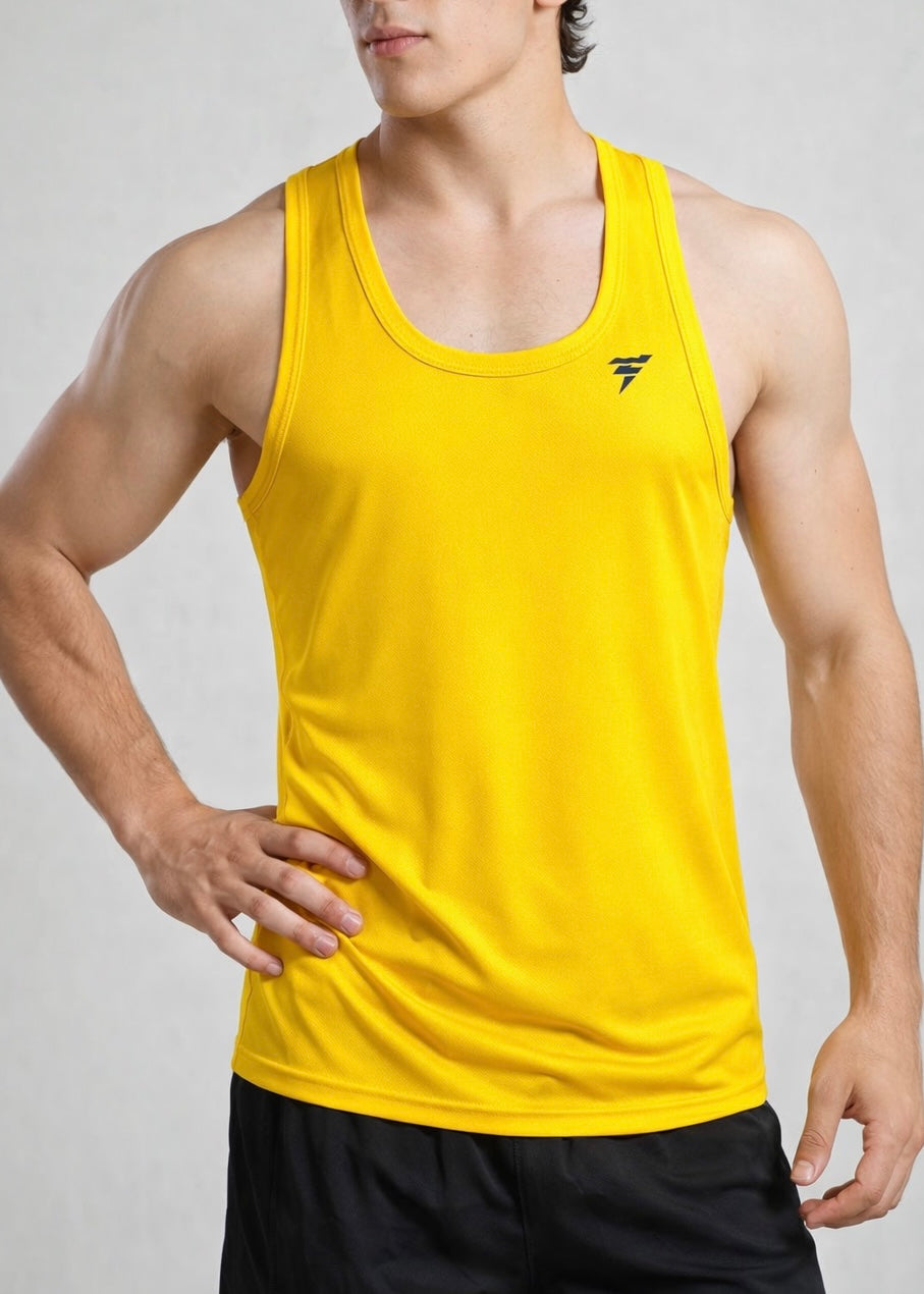 CUT TANK TOPS LIGHT-WEIGHT AND MOISTURE-WICKING FABRIC - FT