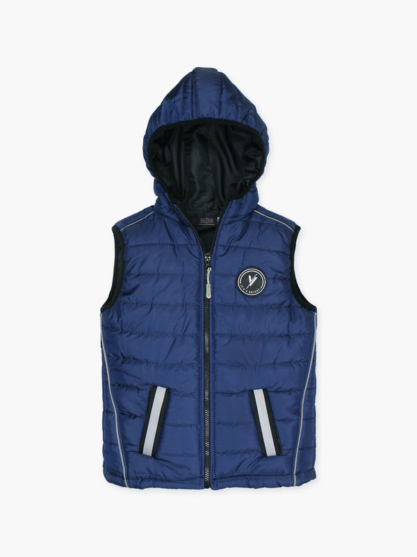 Sleeveless Hooded Puffer For Boys & Girls VJ62-A