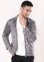 GRAY LEOPARD JACKET-FT