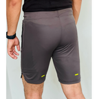 GRY MICRO INTERLOCK WITH LACKRA TRAINING SHORTS - FITTEEZ