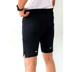 ALL BLACK MICRO INTERLOCK WITH LACKRA TRAINING SHORTS - FITTEEZ