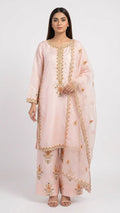 PC-47 Shesha Silk Embroidered 3 Piece Stitched Suit