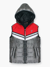 Sleeveless Hooded Puffer For Boys & Girls VJ57-A