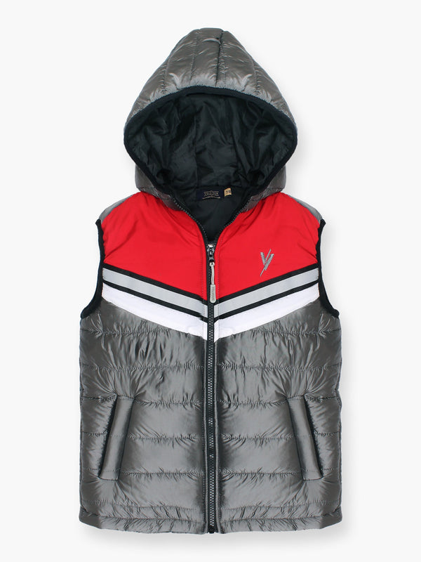 Sleeveless Hooded Puffer For Boys & Girls VJ57-A