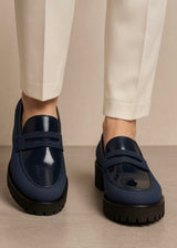 0019 FORMAL AND CASUAL WEAR SHOES-NAVY