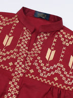 Girls Summer 2Pcs Embroidered Suit VG77-D