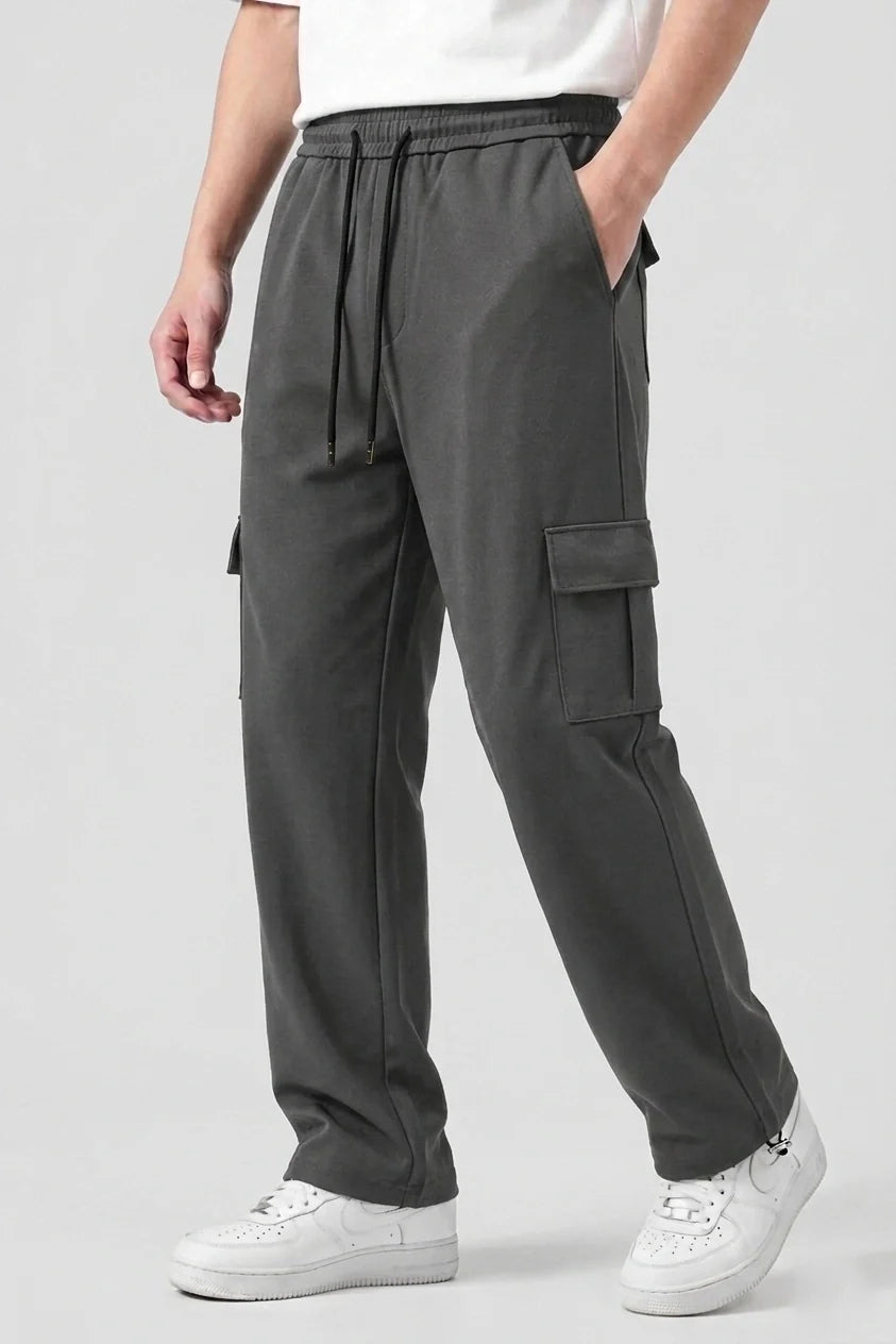 6 Pocket Loose Trouser - Charcoal