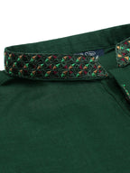 Boys Kurta Trouser Suit Set ART #VB142-B Green