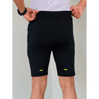 ALL BLACK MICRO INTERLOCK WITH LACKRA TRAINING SHORTS - FITTEEZ