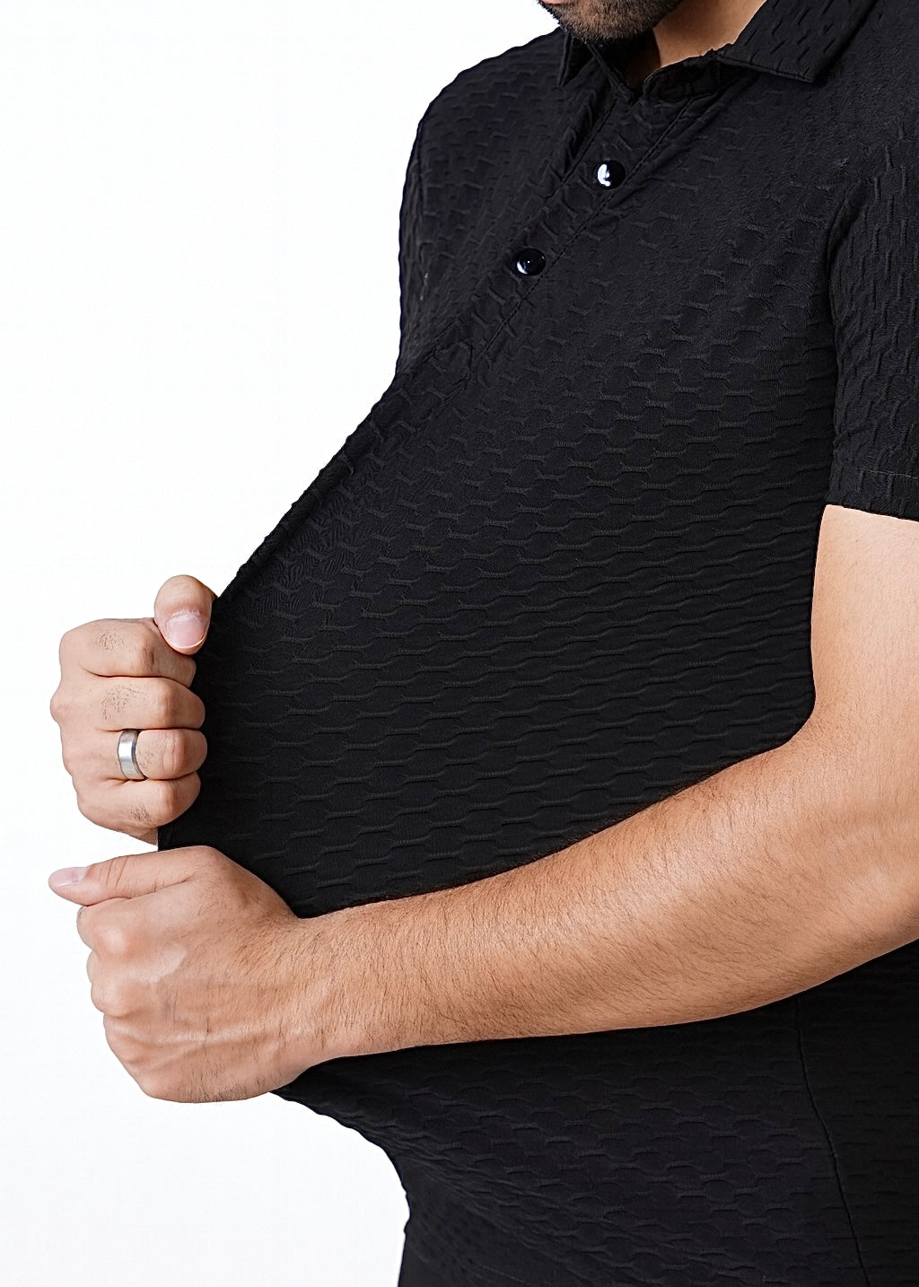 THE FLEXORA POLO-BLACK
