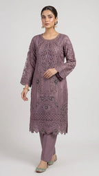 PC-44 Silk Embroidered 3 Piece Stitched Suit