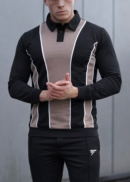 THE EVOKE-EDGE POLO-BLACK