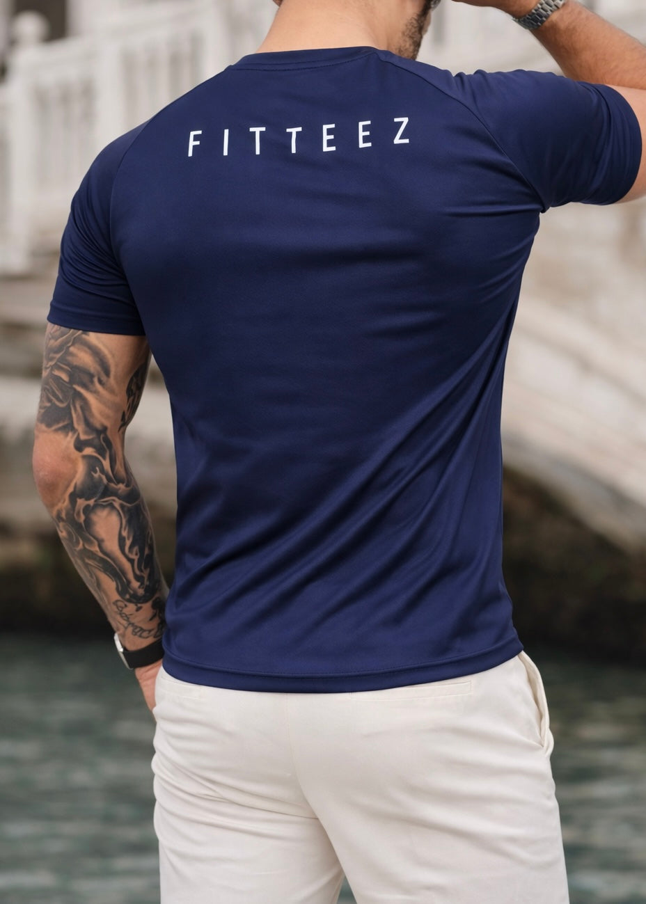 THE LYCRA TEE-BLUE