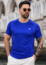 THE LYCRA TEE-ROYAL BLUE