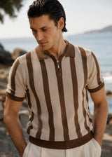 THE CONTOUR-CREST POLO-BROWN