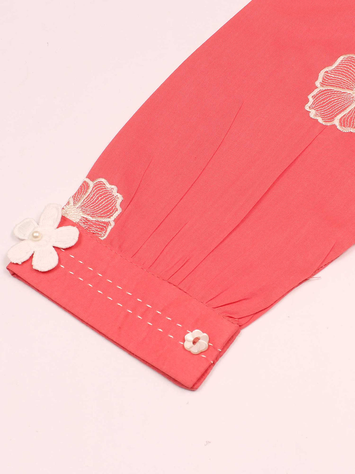 Girls Summer 2Pcs Embroidered Suit VG178-A
