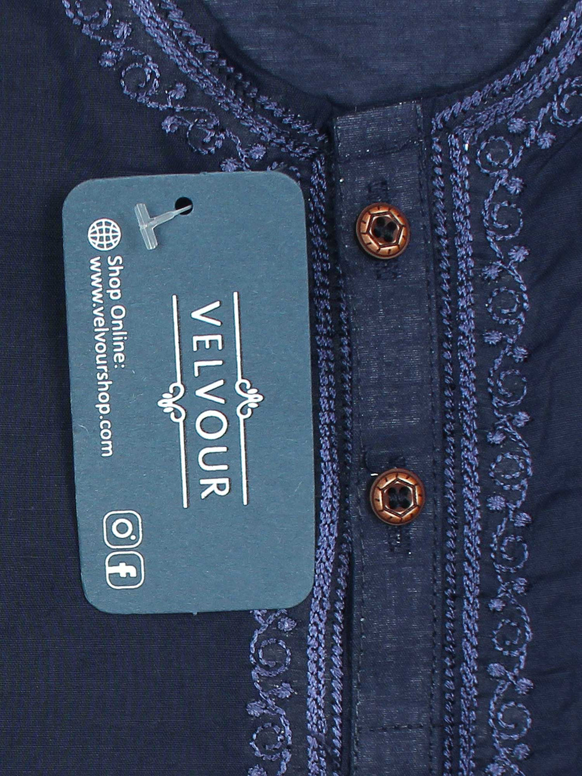 Round Neck Kurta Pajama VK09