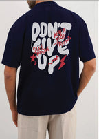 THE SNUG KNIT TEE-NAVY