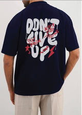 THE SNUG KNIT TEE-NAVY