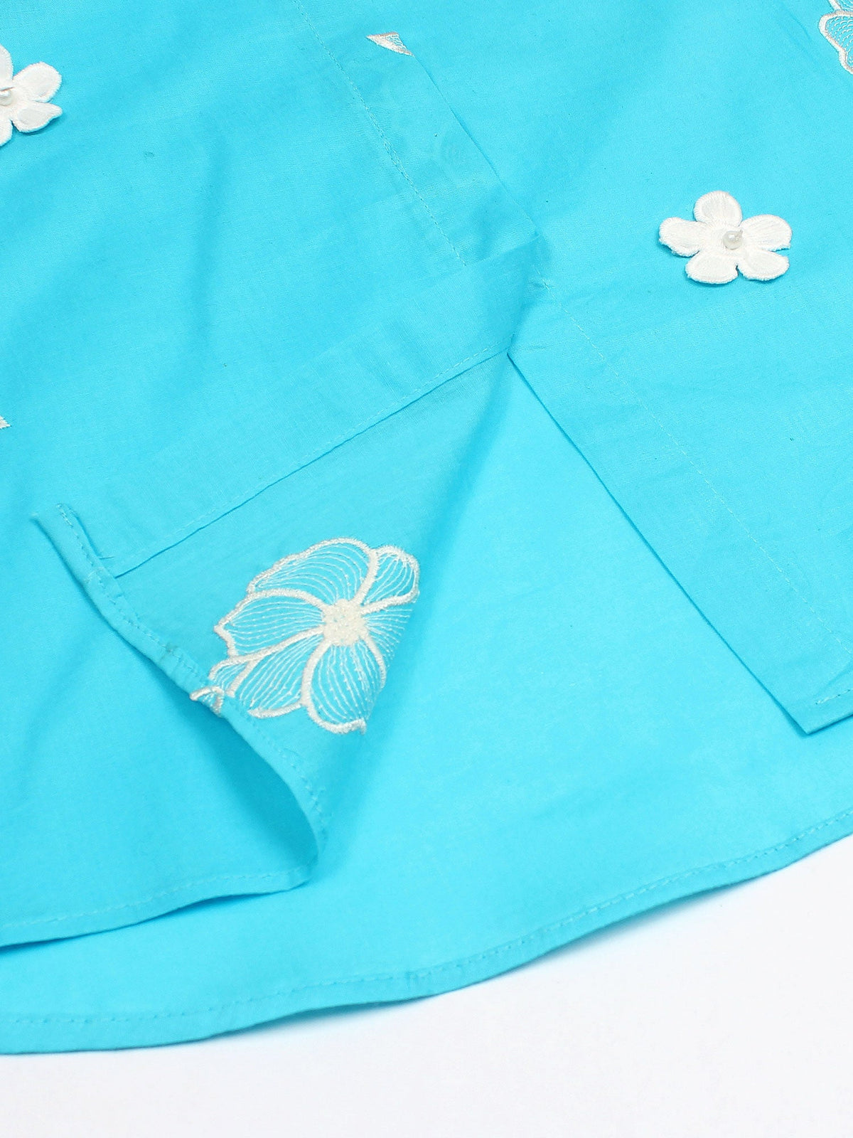 Girls Summer 2Pcs Embroidered Suit VG178-B