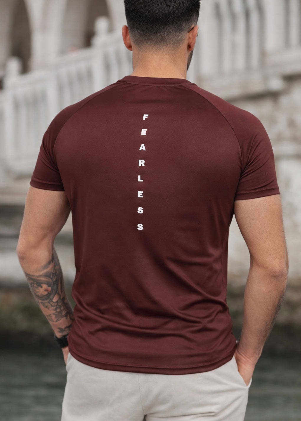 THE LYCRA TEE-BROWN