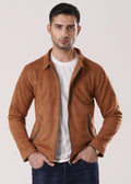 BROWN SUEDE JACKET-FT