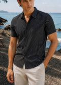 THE LINEAR-VOGUE SHIRT-BLACK